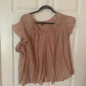 Peasant blouse with shimmer